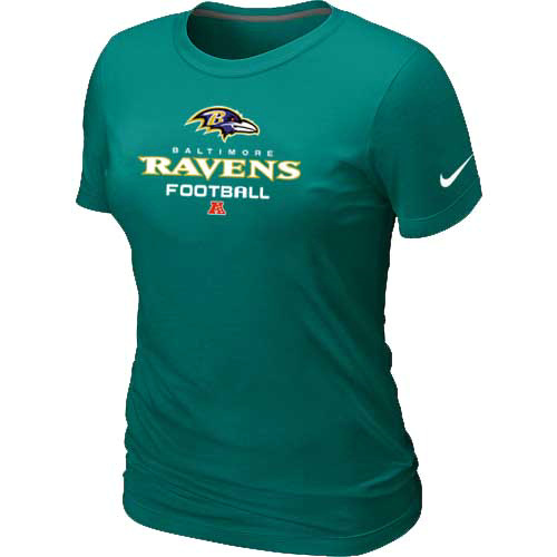 Nike Baltimore Ravens Women's Critical Victory NFL T-Shirt - Light Green